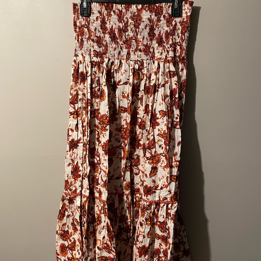 Floral maxi skirt